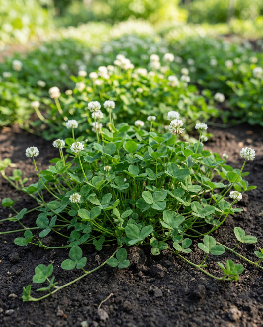 Vitklöver gröngödsel 100g (Trifolium repens) – fleråriga gröngödselfrön från SeedsChoice