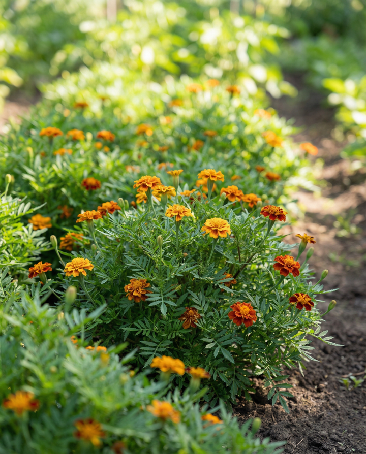 Franska ringblomma gröngödsling Bonita 50g frön (Tagetes patula) – ettårig gröngödsling