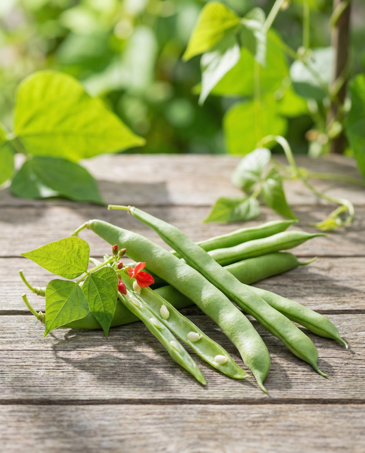 Rosenböna Emergo 100g (Phaseolus coccineus) – ettåriga grönsaksfrön från SeedsChoice